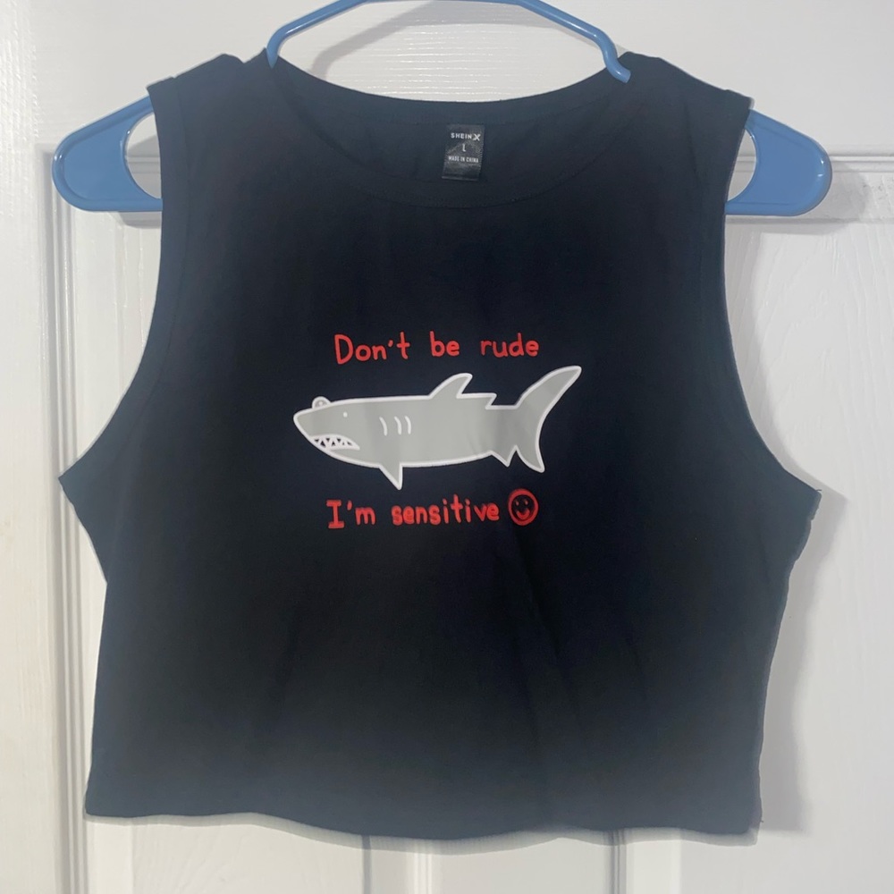Graphic Cropped Tank